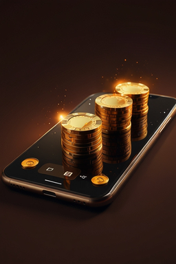 Smartphone mit Casino-App